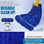 BISON LIFE Kleen Handler Blend Heavy Duty String Mop Head, Dark Blue, 24/Pack (BPHD-LEM-BD-DBL-24-1-24A)~#|#~E43B6048-2E7E-4524-A330C89CEBEC1CC6_sc7