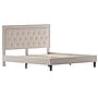 Flash Furniture Roxbury Tufted Upholstered Platform Bed in Beige Fabric, King (SLBK5KB)~#|#~E43DEC69-17F2-4ABF-989457B315EA32FE_sc7
