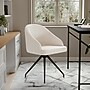 Martha Stewart Sora Velvet Swivel Task Chair, White/Oil Rubbed Bronze (CH222119WHBK)~#|#~E43F76C8-037E-4D44-A89D7FF356471137_sc7