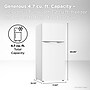TCL Compact Double Door Refrigerator with Freezer, 4.7 Cu. Ft., White (TRM47D5AW)~#|#~E4461B6D-B102-4038-96CF8E6B8AB2BBA5_sc7