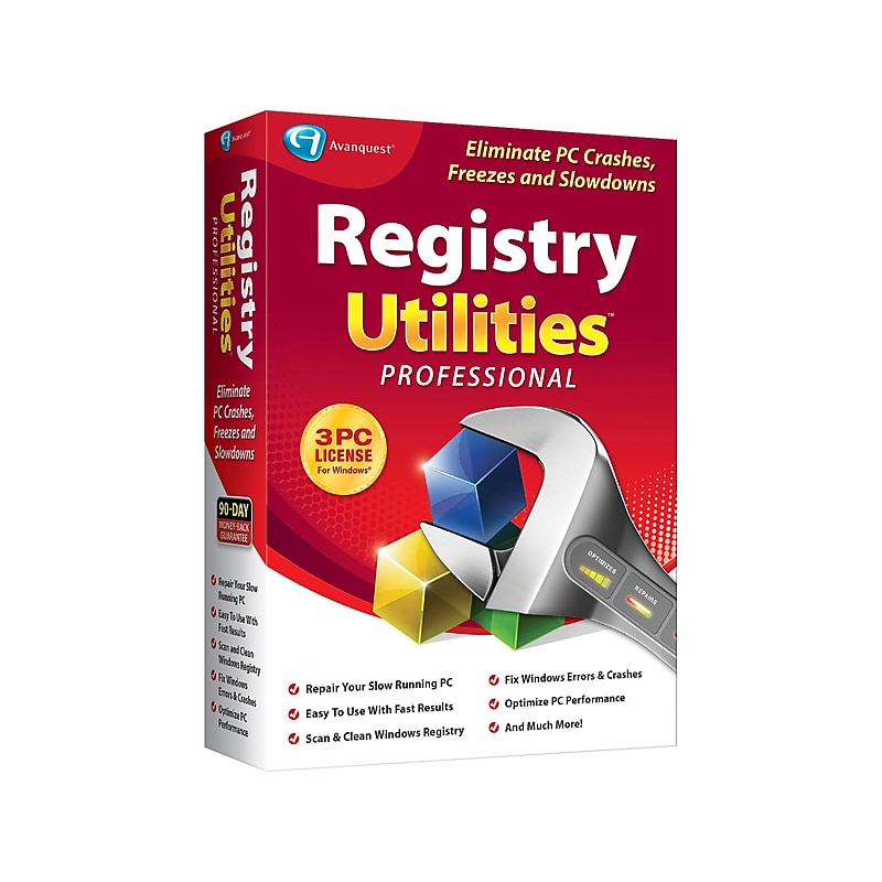 Avanquest Registry Utilities Professional for 3 Users, Windows, Download (10030-E1) image 1