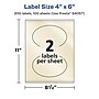 Avery Pearlized Ivory Oval Multipurpose Labels, 4" x 6", Ivory, 200/Box (94057)~#|#~E44C39D7-EF60-4964-88EB3E165965C857_sc7