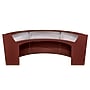 Regency Marque 144"W Curved Reception Desk Workstation, Mahogany (77313MH)~#|#~E4594EFB-859C-4E08-BC7744786678DEEA_sc7