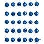 Nearly Natural Holiday Christmas Blue Shatterproof Ornament Set, 2.5", 30/Set (D1055-BL)~#|#~E45A0D27-D244-4582-BD40371FA5814687_sc7