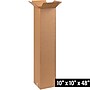 10" x 10" x 48" Corrugated Kraft Boxes, 25/Bundle (BS101048X)~#|#~E45B239F-242E-4053-A46827C5D5D749E8_sc7