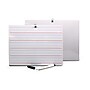 Flipside Dry-Erase Mobile Lined Whiteboard with Pen and Eraser, 0.75' x 1', 12/Pack (19134)~#|#~E45E661A-8F56-400F-B39C207D5B43EEE4_sc7
