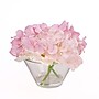 National Tree Company 8" Mixed Mauve Hydrangea Bouquet in Glass Vase (MT81-47HYD20GMV)~#|#~E461727F-3728-4D93-A45BE3B154A745B5_sc7
