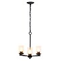 Lalia Home 3-Light 15" Classic Clear Glass and Metal Hanging LED Pendant Chandelier, Restoration Bronze (LHP-3012-RZ)~#|#~E4618391-C9F3-418C-A005ACB52F392129_sc7