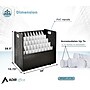 AdirOffice 50-Slot Mobile Roll File, Lockable, 28.5"H x 30"W x 15.75"D, Black (626-BLK-KIT1)~#|#~E463E7A0-C9E6-4AB7-8621D467155BA48C_sc7