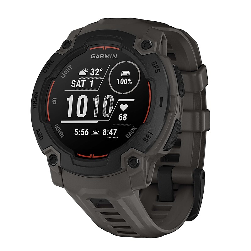 Garmin Instinct E GPS Smartwatch, Black & Charcoal, 45mm (GRM0293300) image 1
