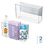 iDESIGN Magnetic Plastic Storage Bin, 6.5" x 3"x 11", Clear, 2/Pack (28016M2)~#|#~E465E775-0298-4D86-A12DAE2C21280327_sc7