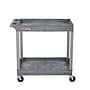Luxor TUFFY XL 2-Shelf Multi-Purpose Utility Cart, Gray (EC11-G)~#|#~E46AB23A-38CF-42D1-9ADE23CB14E90341_sc7