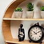 Mind Reader 2-Shelf Wall Decor Circular Floating Shelves, Brown (WWALLCIR-BRN)~#|#~E46DF919-F356-4C40-9C428BDF73DEA39F_sc7