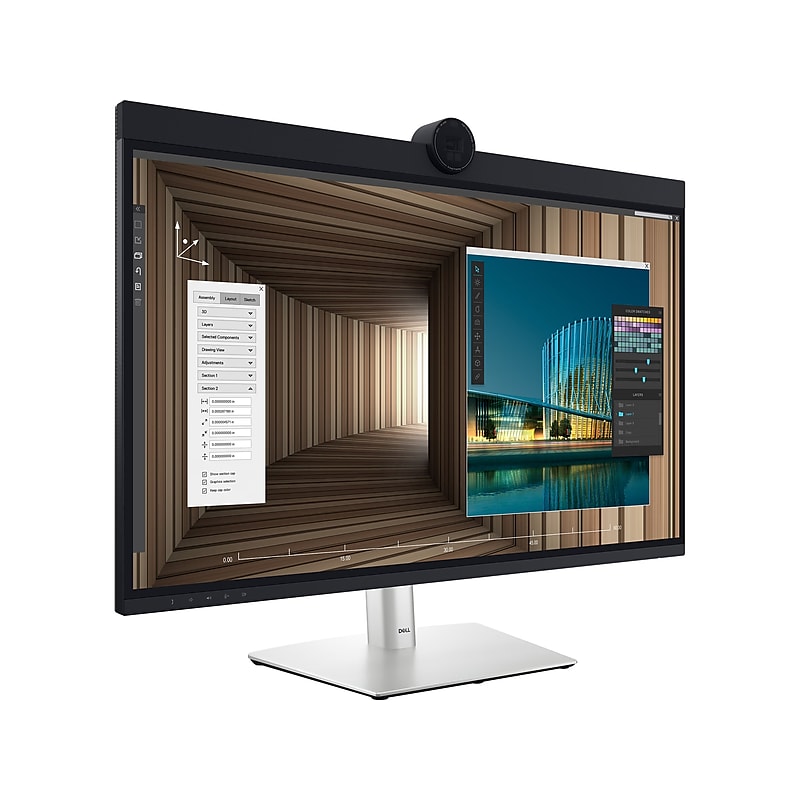 Dell UltraSharp 31.5" 60 Hz LCD Monitor, Black/Gray (U3224KB) image 1