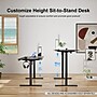 Huanuo 63"W Electric Rectangular Adjustable Standing Desk, Black (HNESD70B)~#|#~E475DED4-1F4F-4822-ABC0AD15D47778A7_sc7