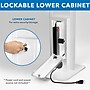 Mount-It! Pro Series Adjustable Anti-Theft iPad Tablet Kiosk Floor Stand for iPad, iPad Air, iPad Pro, White (MI-3880W_G10)~#|#~E476BCF9-9E30-4C76-9944314F139B1AF0_sc7