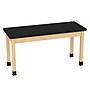 Diversified Woodcrafts Perpetulab School Classroom Rectangular Science Lab Table, 60" x 24", Light Hardwood (P760LBBM30N)~#|#~E47AE79B-7301-4323-8E714F02F99AF613_sc7