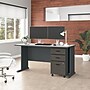 Bush Business Furniture Cubix 60W Desk with Mobile File Cabinet, Slate/White Spectrum (SRA003SLSU)~#|#~E47D988B-3F6A-464B-BD38D2D1F409CD98_sc7