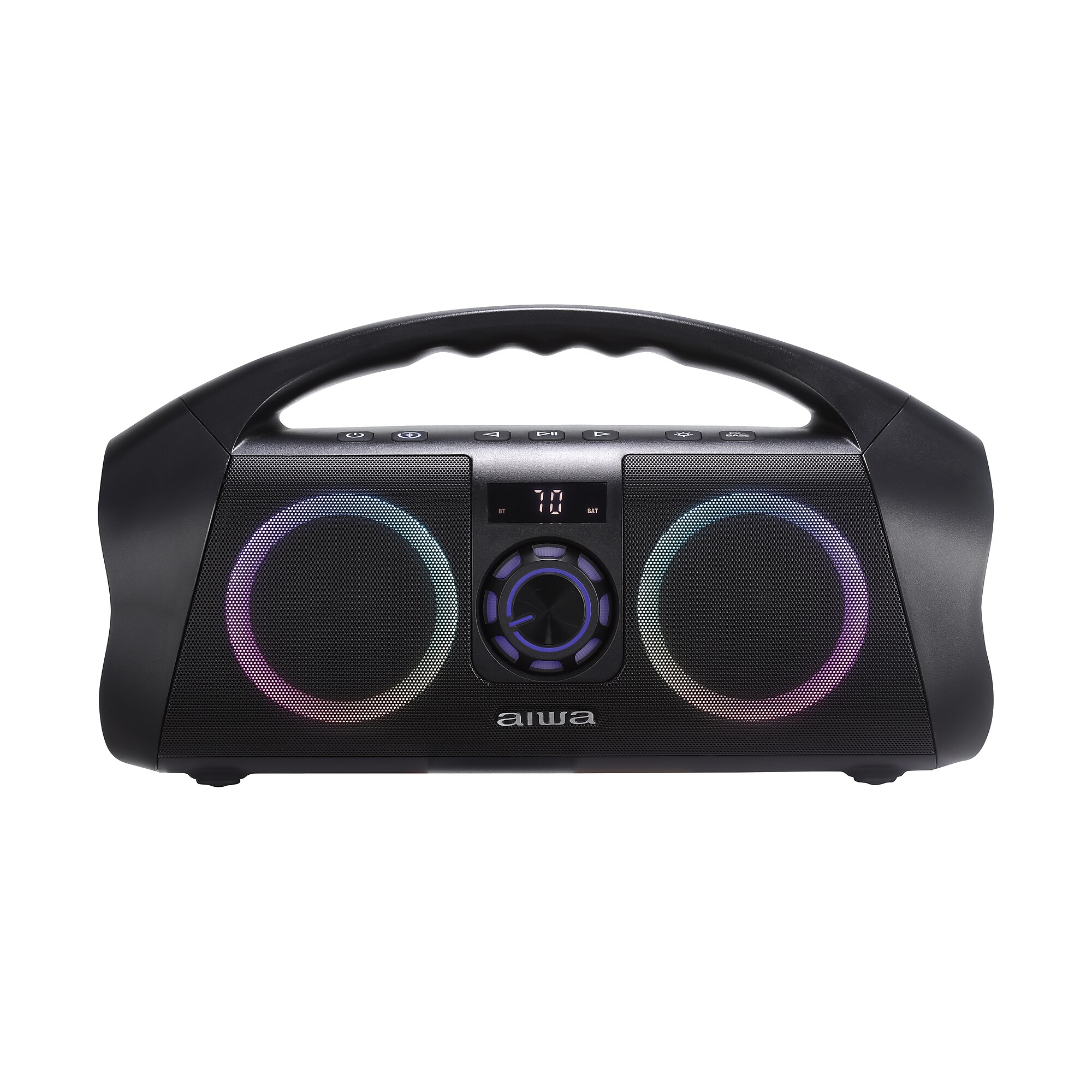 Aiwa Wireless Bluetooth Boombox, Waterproof, Black (AI7002-BLK-T35-2) Simolary simolary.com