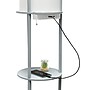 Simple Designs Etagere Organizer Storage 62.5" Floor Lamp with 2 USB Charging Ports and 1 Charging Outlet, Gray (LF2010-GRY)~#|#~E482D488-E991-4DE5-8AC16A3975E63161_sc7