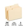 Staples 30% Recycled Reinforced File Folders,1/3-Cut Tab, Letter Size, Manila, 250/Box (ST502677/502677)~#|#~E487AE0C-588C-4106-824B72688CB3D3B8_sc7