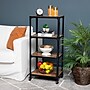 Mind Reader 4-Tier Bar Cart Rolling Utility Cart, Black (4TWDMTCART-BLK)~#|#~E48B808C-E912-434C-9BA2C32418EDD9B0_sc7