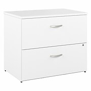 Bush Business Furniture Studio A 2-Drawer Lateral File Cabinet, Locking, Letter/Legal, White, 36" (SDF136WHSU-Z)