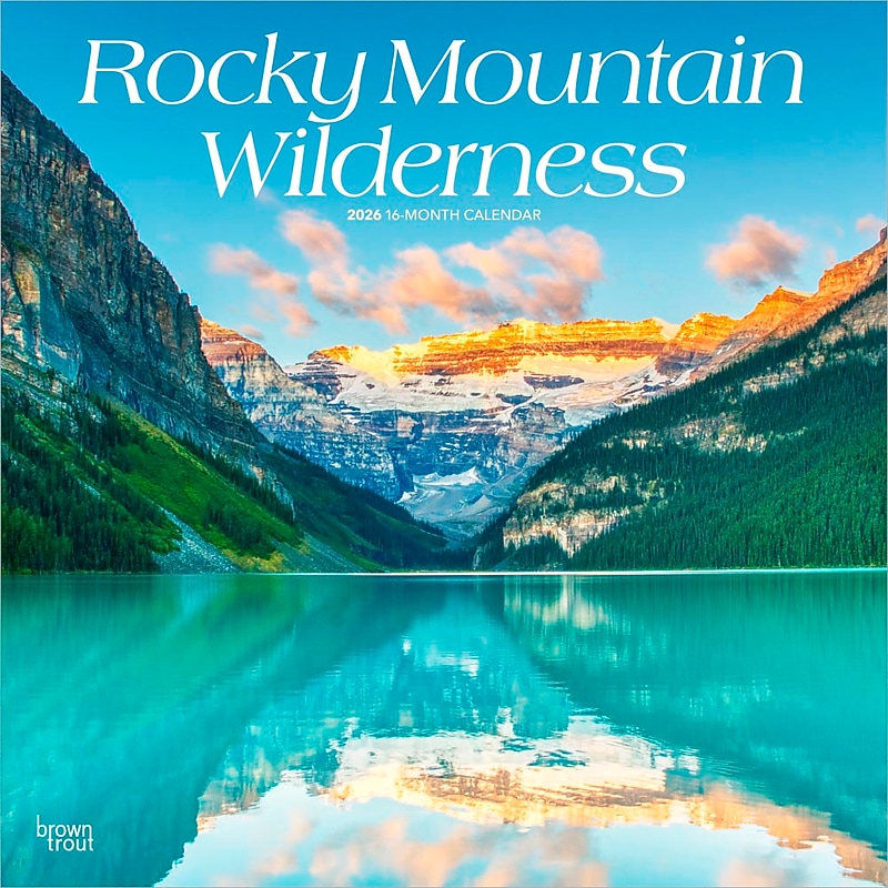2026 BrownTrout Rocky Mountain Wilderness 12" x 12" Monthly Wall Calendar (9798330705368) image 1