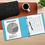 Staples 1 1/2" 3-Ring View Binders, D-Ring, Light Blue (58686)~#|#~E49450CE-3616-4706-85C5CE0D4A3DBE1D_sc7