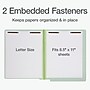 Pendaflex Heavy Duty Pressboard Classification Folder, 1" Expansion, Letter Size, Light Green, 25/Box (44705)~#|#~E4A0AC93-A88E-49FB-A80D678142581DF4_sc7
