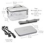 Bentgo Heat Electric Insulated Lunch Bag, White Marble (BGHEATBG-WM)~#|#~E4A75F07-1224-4177-A3C2A7317F3D7393_sc7