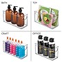 iDESIGN Small Stackable Plastic Storage Bin with Handles, 5" x 4" x 10", Clear, 4/Pack (95586N)~#|#~E4A815DB-9C1F-48FA-8B94C059C5C8D14E_sc7