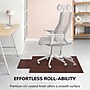 Anji Mountain Plush Bamboo Carpet & Hard Floor Chair Mat with Lip, 47" x 51", Dark Cherry (AMB0500-1003)~#|#~E4ACFB1A-45DC-47C5-9AF53B7B06DBED26_sc7
