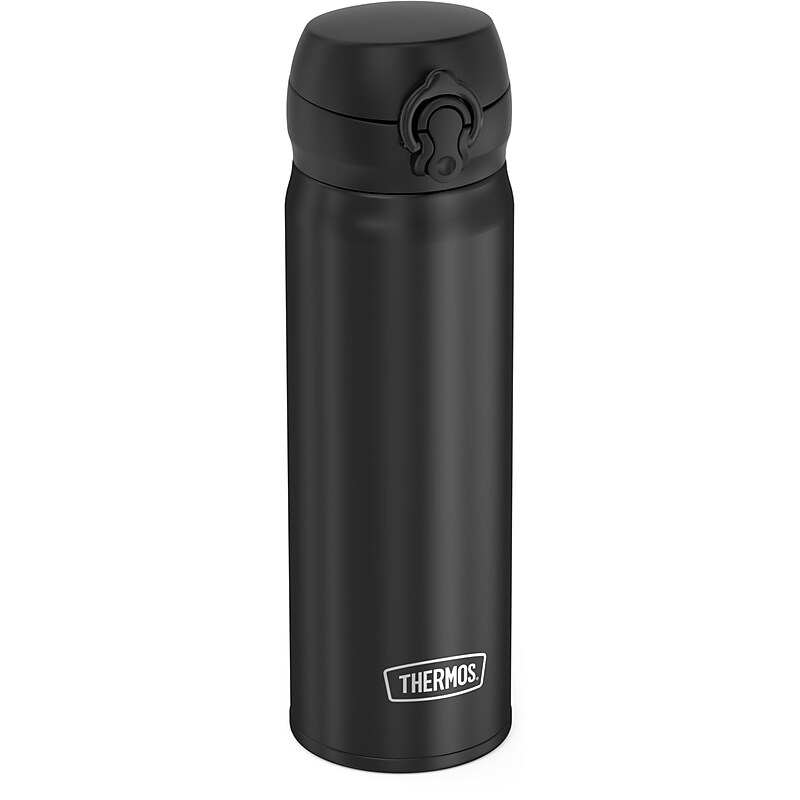 Thermos Direct Drink Stainless Steel Vacuum Insulated Water Bottle, 16 oz., Black (EAJNL500BK4) image 1