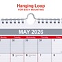2026 Staples 8" x 11" Monthly Wall Calendar, White/Red/Gray (ST53922-26)~#|#~E4AF1F28-A4FE-4AA1-AAA4D0AC3C7DE086_sc7