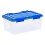 Iris 19 Quart Element Resistant Ultimate Clear Latching Plastic Storage Bin, Clear, 5/Pack (500137)~#|#~E4AF6E38-46F5-4432-9BC288A7EAECA626_sc7
