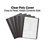 Staples Deluxe 3-Prong Report Cover, Letter Size, Black, 5/Pack (18112)~#|#~E4B46806-CB25-4DC0-AE8F730B349097AF_sc7