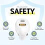 Overtime Overtime Dual USB-A/USB-C Universal Car Charger, White (OTC2USB2ASL)~#|#~E4B8DC15-43B9-4350-B76A0FE2A4C31F8A_sc7
