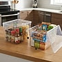 Azar Displays Diamond Pattern Storage Bins, 5.5" x 6.75", Clear, 2/Pack (556912-2PK)~#|#~E4BBE059-2983-4CE8-A27E9127AC07AA5E_sc7