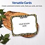 Avery Rectangle Rounded Corners Matte Blank Card, White, 20/Pack (19479370937)~#|#~E4BE5E11-F878-4182-A9CE9BCD5F38B41F_sc7