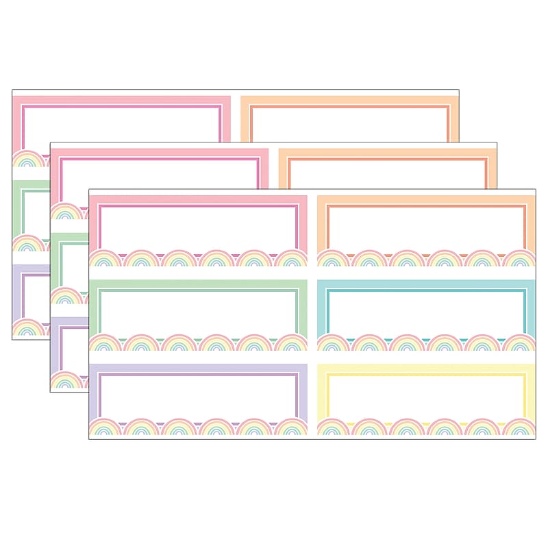 Teacher Created Resources Pastel Pop Rainbow Labels Magnetic Accents, 20/Pack, 3 Packs (TCR77057-3) image 1