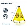 Alpine Industries Wet Floor Caution Cone Sign, 30"H, Yellow, 5/Pack (498-30-5pk)~#|#~E4C161D8-EC0B-45E3-B12FFE945DB7A817_sc7
