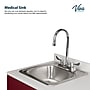 Viva Comfort 36.75'' H x 42" L Medical Cabinet with Left Sink, 2-Doors, 3-Drawers, Claret (902BASE42LSCL)~#|#~E4C250EE-5DE3-4461-A476B8B2857D6D86_sc7