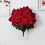 Nearly Natural 24-in Poinsettia Artificial Plant (6077-S2)~#|#~E4C43CAF-1D60-470D-93BF0B6361E1A62C_sc7
