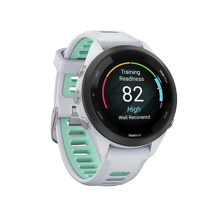 Garmin Forerunner 265S Smartwatch, GPS, 42mm, White Case w/Black