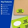 Avery Printable Oval Multipurpose Labels, 2" x 3-1/3", Bright Green, 80/Pack (94056)~#|#~E4CC8284-D277-44E5-BE18D03A458738FF_sc7