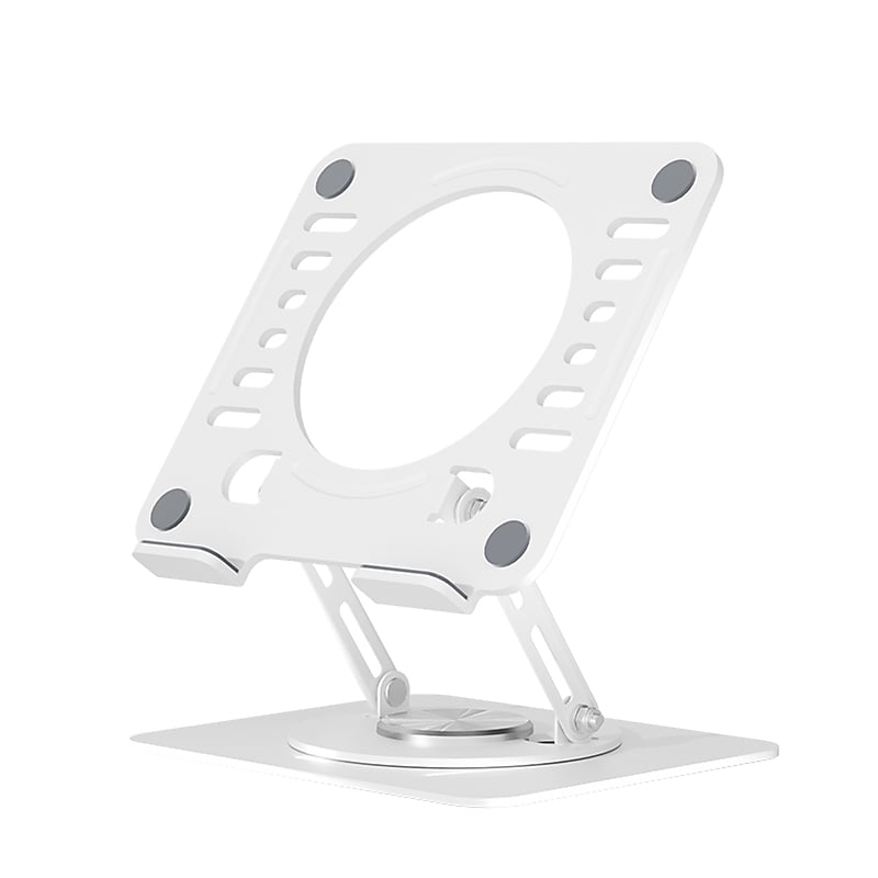 Uncaged Ergonomics 10.2" x 10" Metal Swivel Laptop Stand 2.0, White (SLS-White) image 1