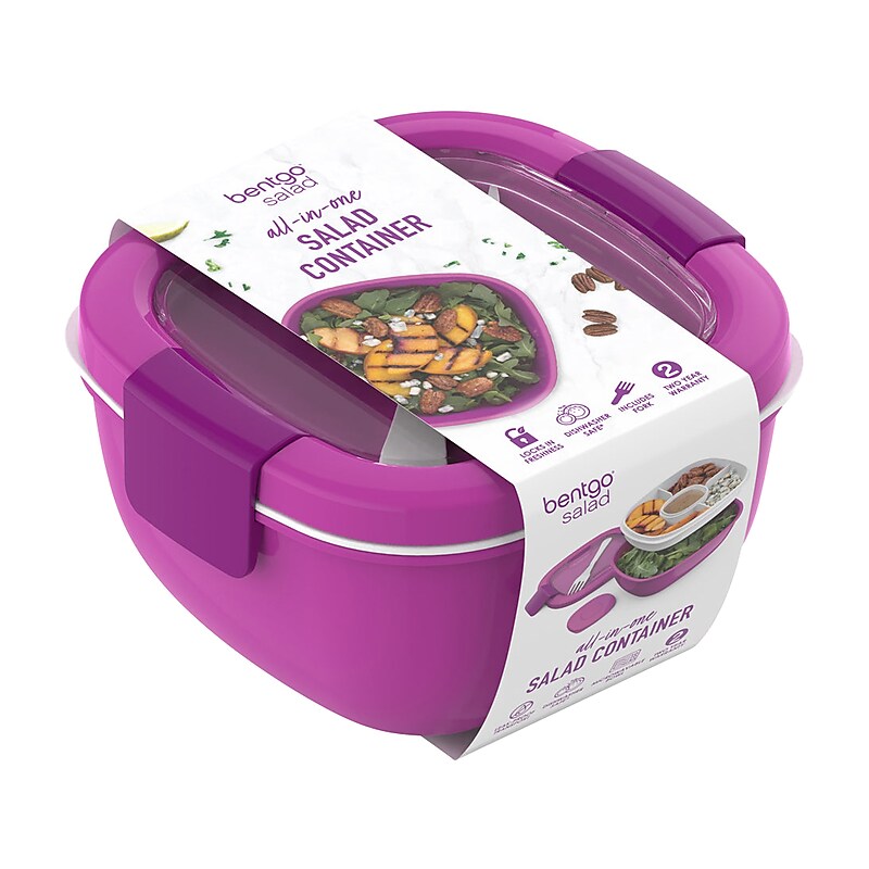 bentgo Salad Container, Purple, 54 oz. (BGOSAL-P) image 1
