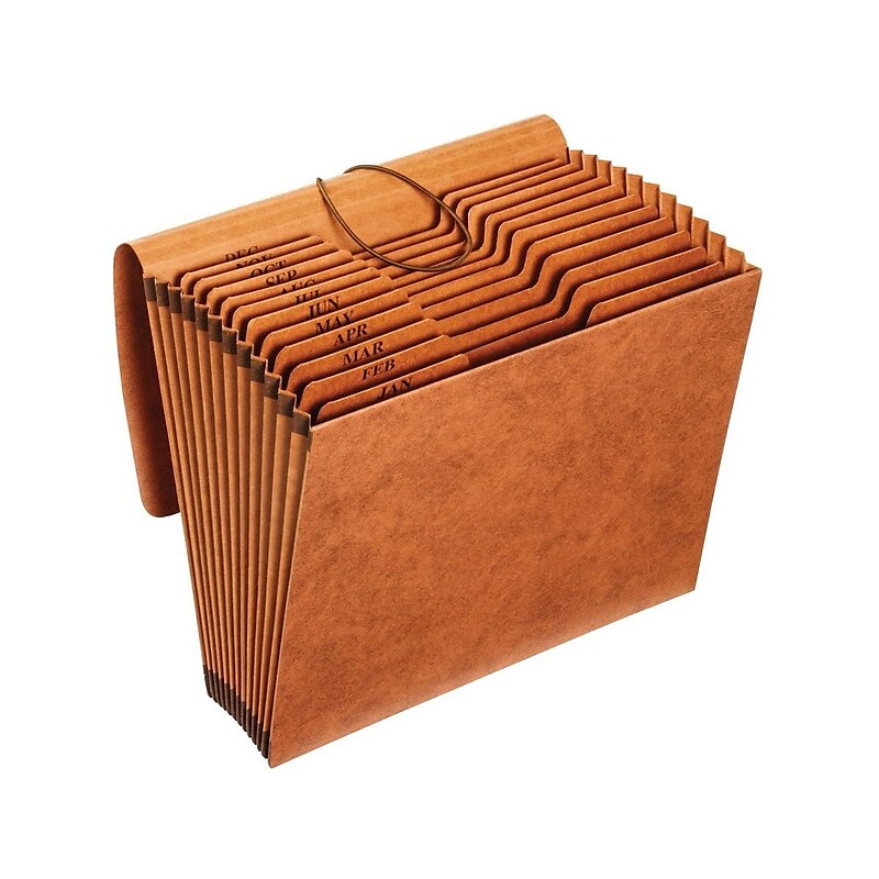 Pendaflex Heavy Duty Reinforced Paper Stock Accordion File, Monthly Index, 12 Pocket, Letter, Brown (R117MLHD) image 1