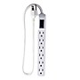 Power by GoGreen 6 Outlet Mini Surge Protector, 2' Cord, White (GG-16103MIN)~#|#~E4DED73B-4BD3-481A-818841E216507227_sc7